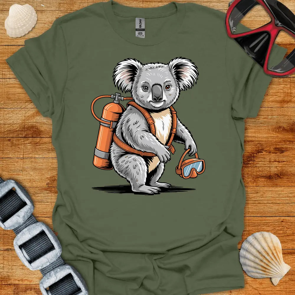 T-Shirt Military Green / S Koala Diver T-Shirt