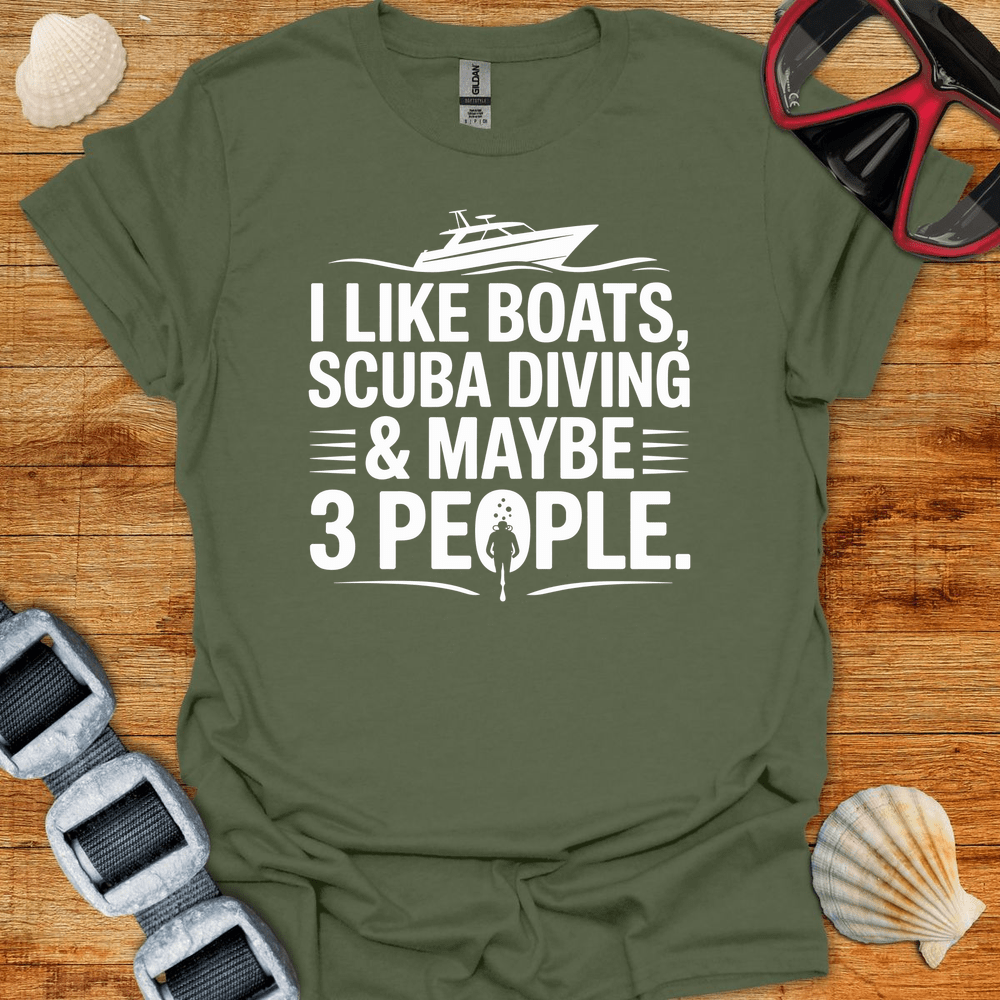 T-Shirt Military Green / S Like Boats T-Shirt