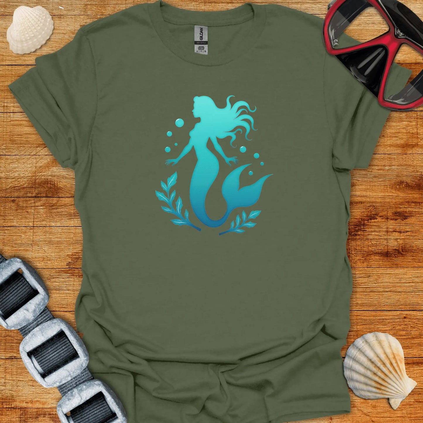 T-Shirt Military Green / S Mermaid T-Shirt