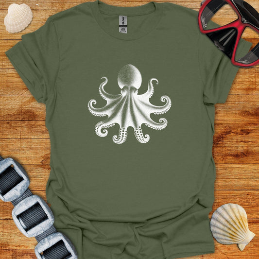 T-Shirt Military Green / S Octopus