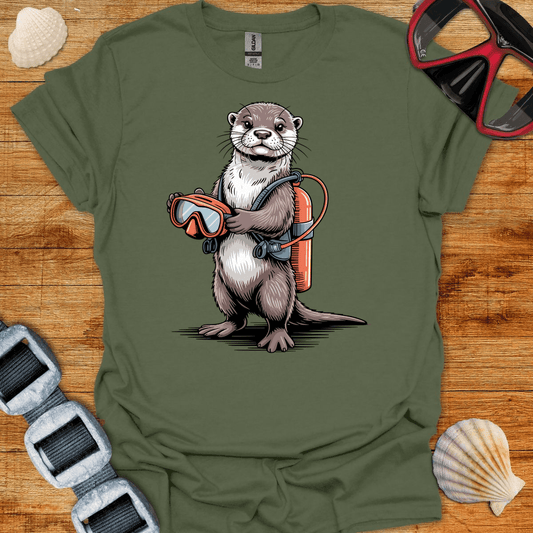T-Shirt Military Green / S Otter Diver T-Shirt
