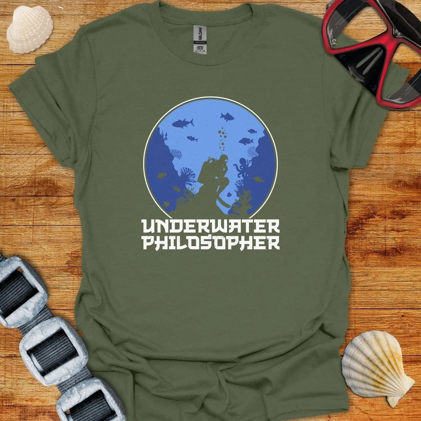 T-Shirt Military Green / S Philosopher T-Shirt