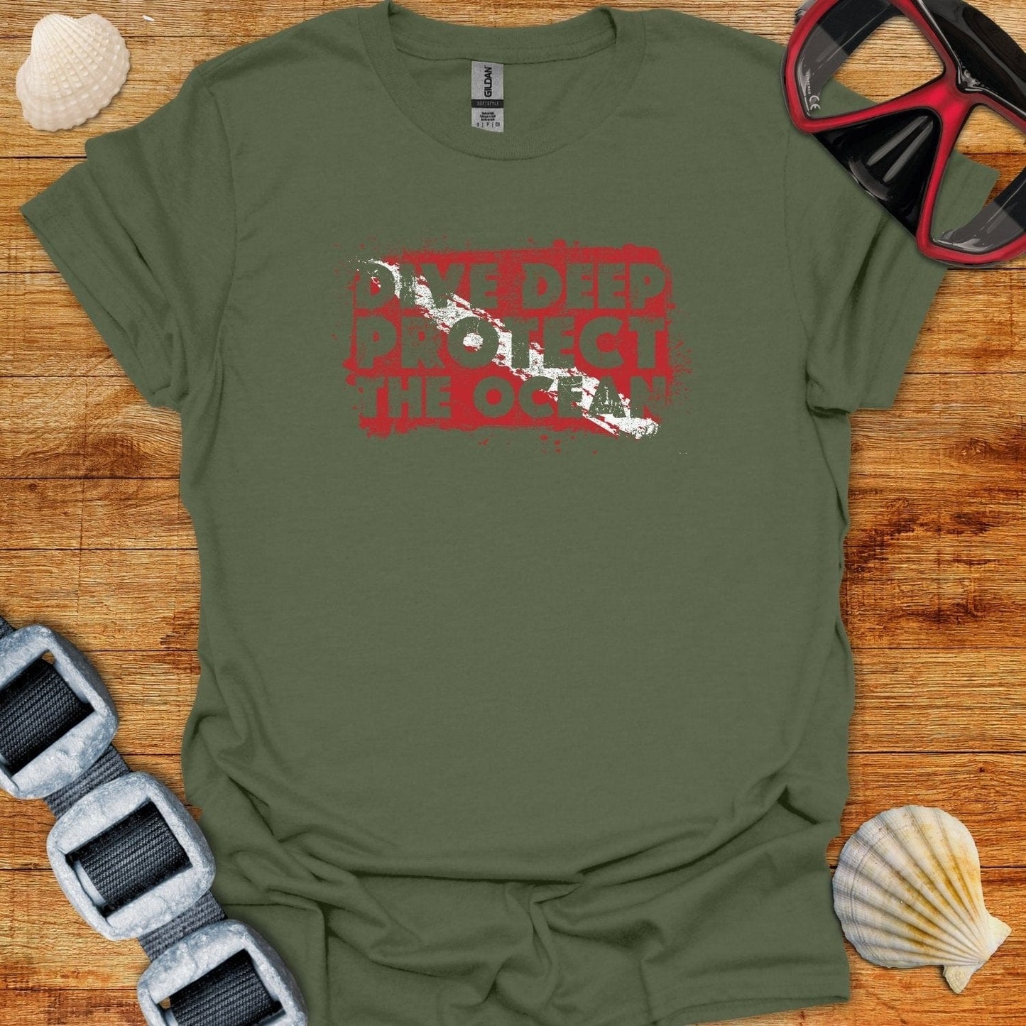 T-Shirt Military Green / S Protect The Ocean T-Shirt
