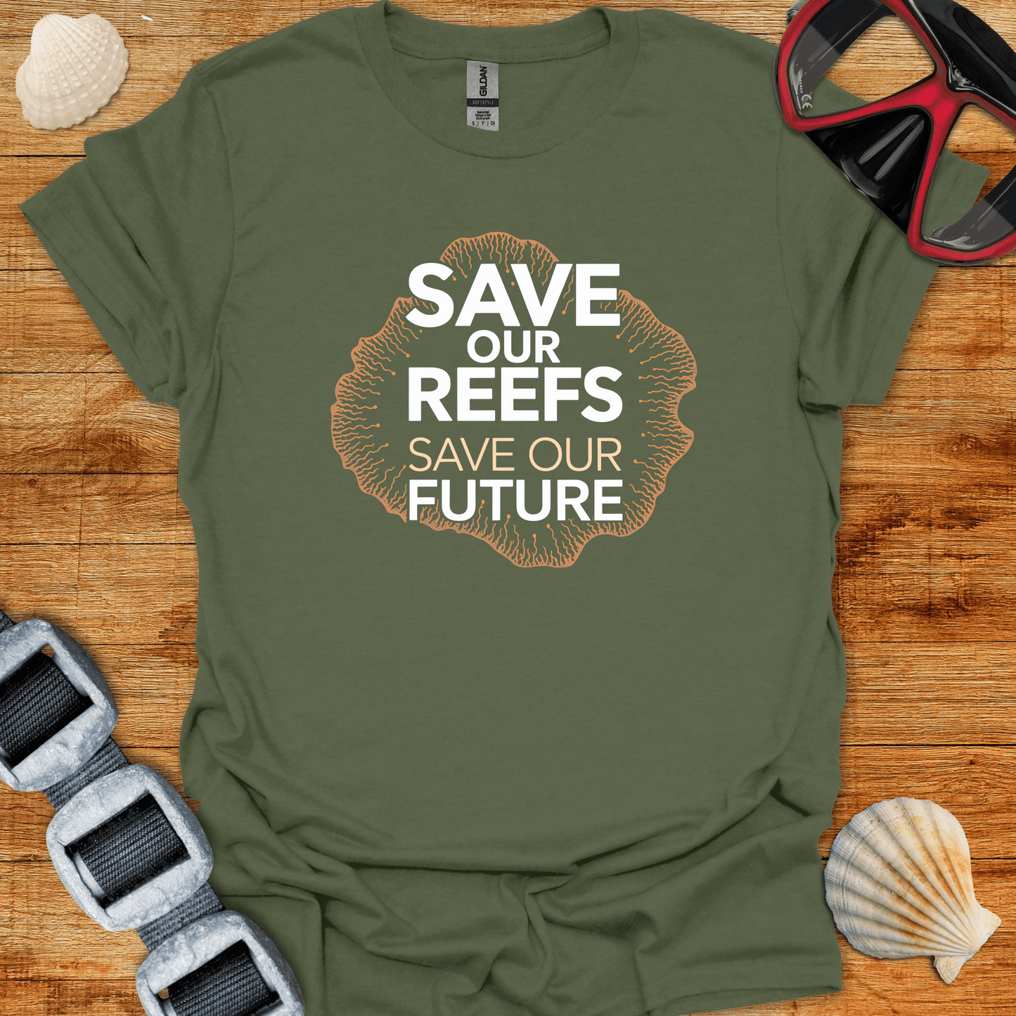 T-Shirt Military Green / S Save Our Future T-Shirt