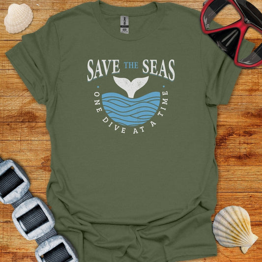 T-Shirt Military Green / S Save The Seas T-Shirt