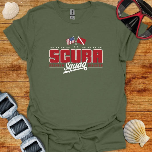 T-Shirt Military Green / S Scuba Squad T-Shirt