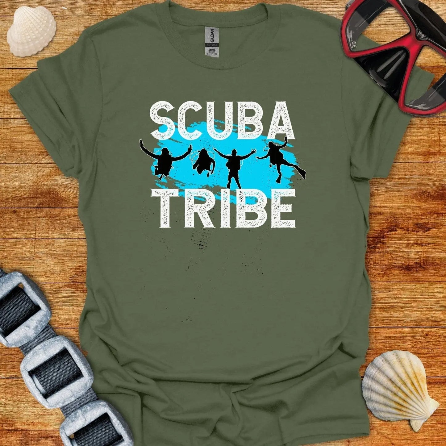 T-Shirt Military Green / S Scuba Tribe