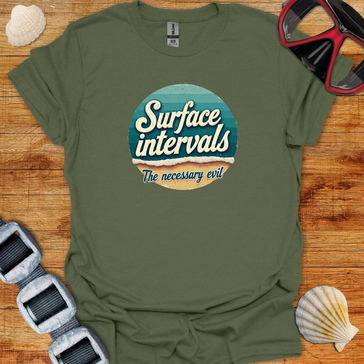 T-Shirt Military Green / S Surface Interval T-Shirt
