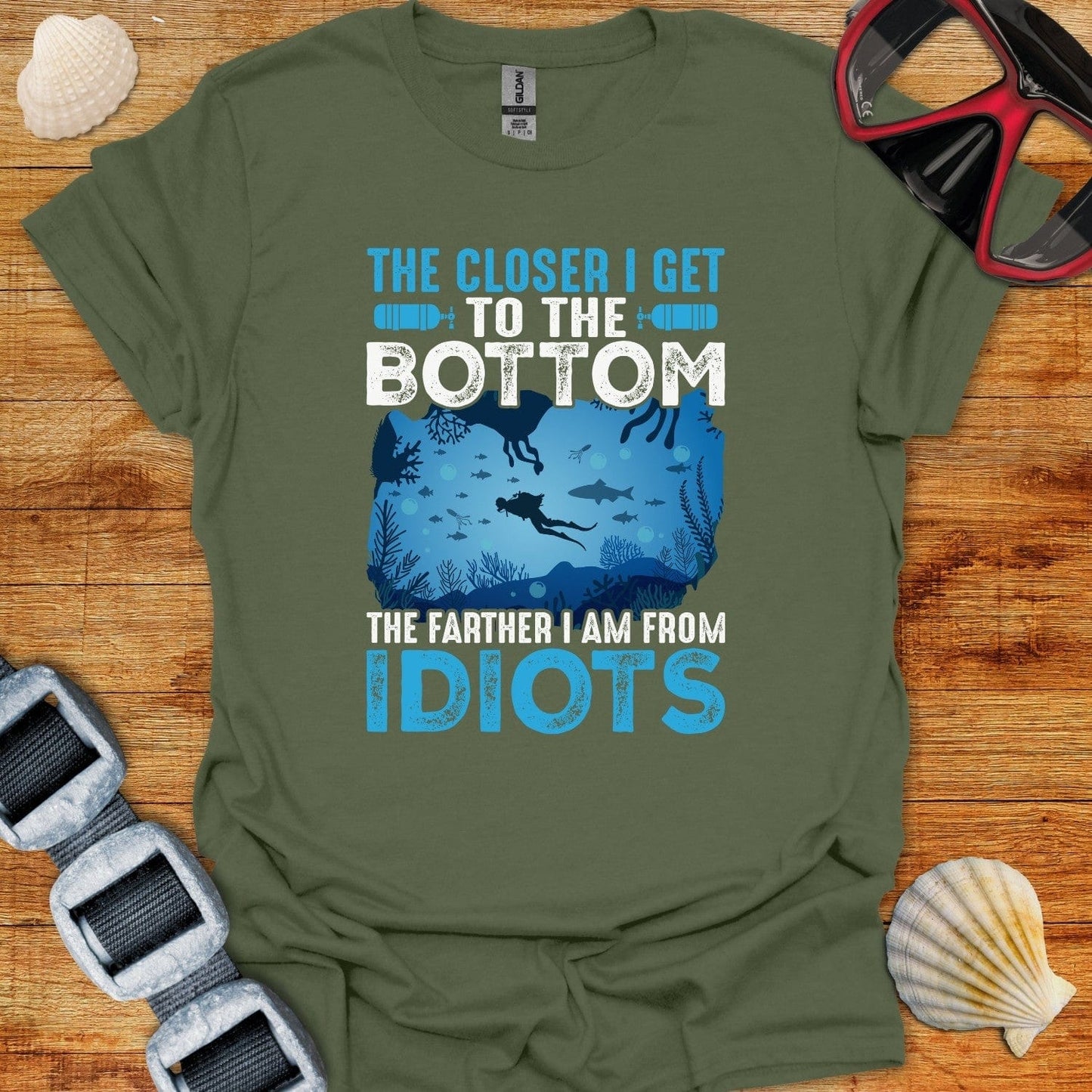 T-Shirt Military Green / S The Closer To The Bottom