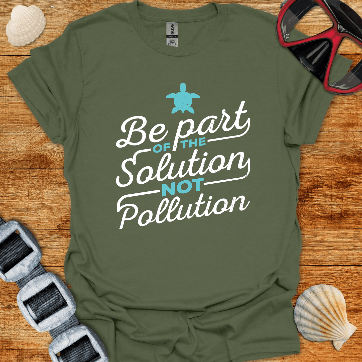 T-Shirt Military Green / S The Solution T-Shirt