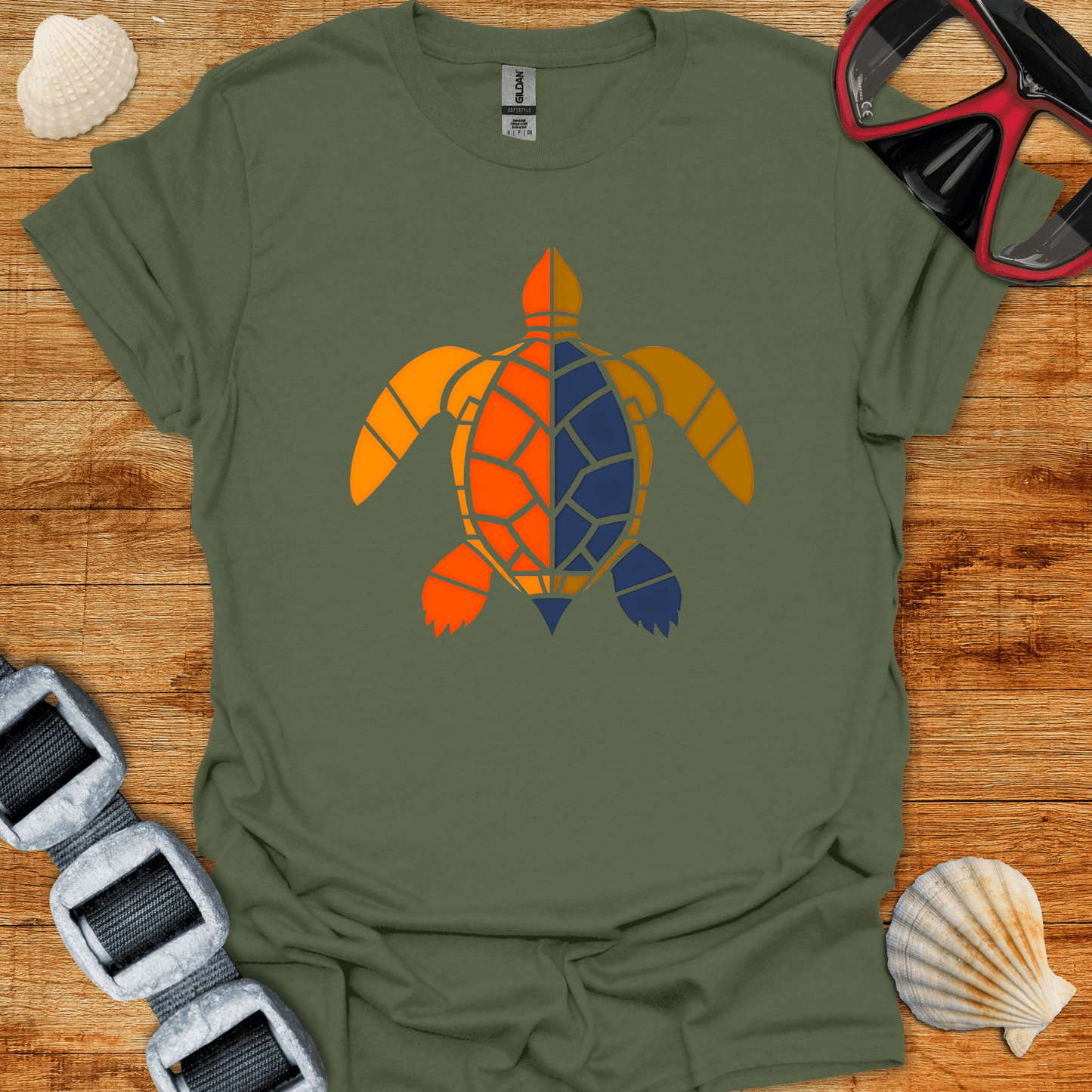 T-Shirt Military Green / S Turtle T-Shirt