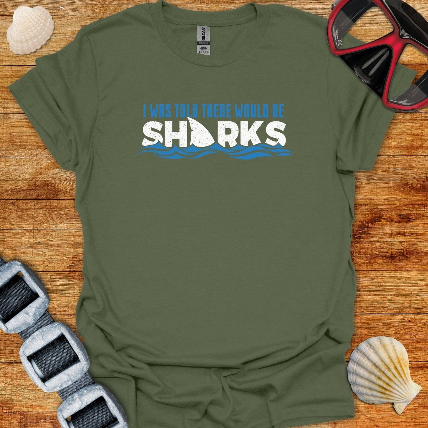T-Shirt Military Green / S Would Be Sharks