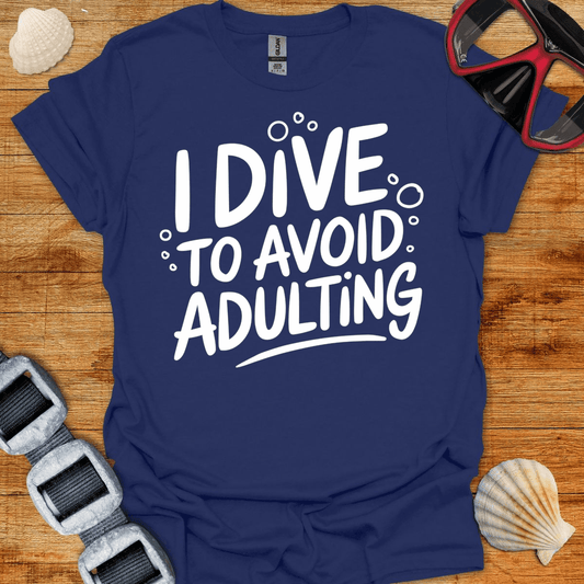 T-Shirt Navy / S Avoid Adulting T-Shirt