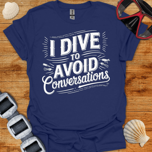 T-Shirt Navy / S Avoid-Conversations T-Shirt