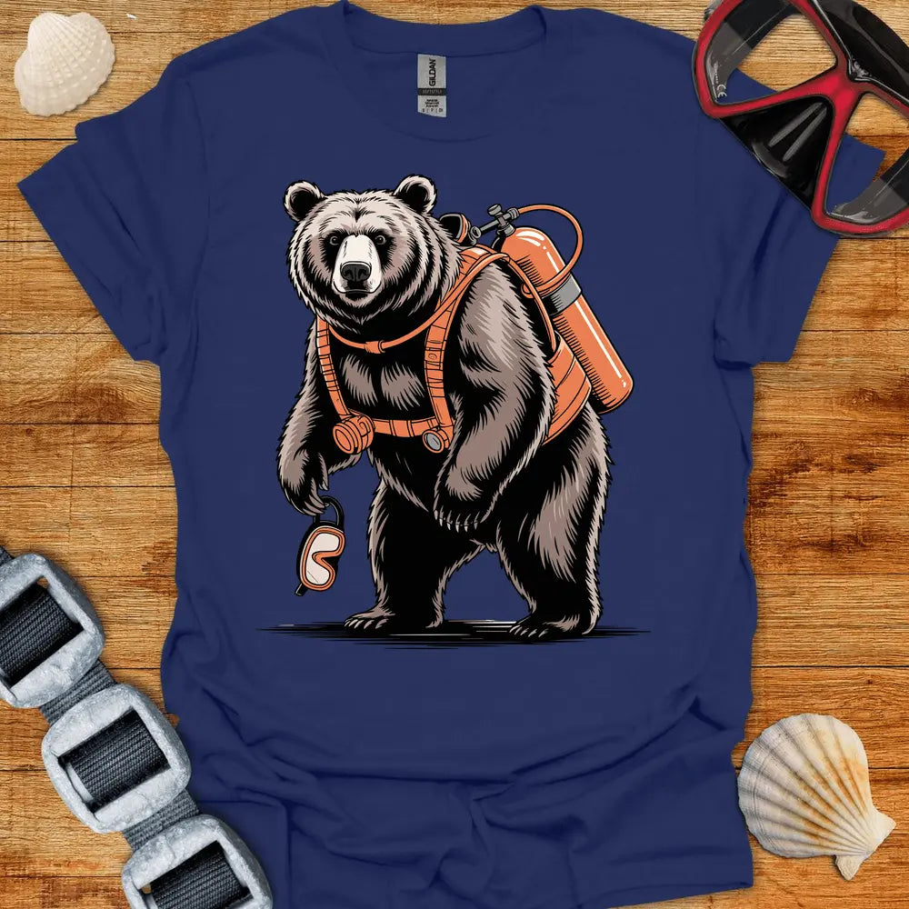 T-Shirt Navy / S Bear Diver T-Shirt