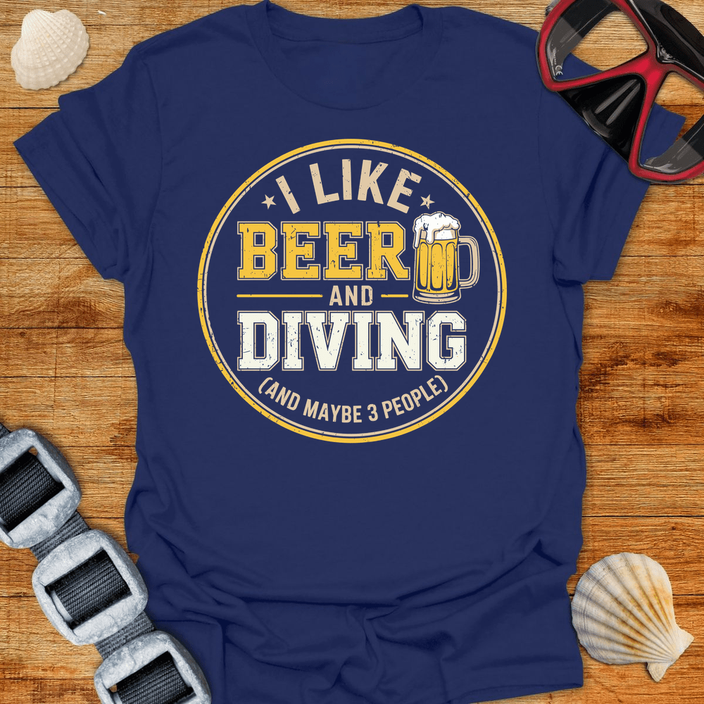 T-Shirt Navy / S Beer & Diving T-Shirt