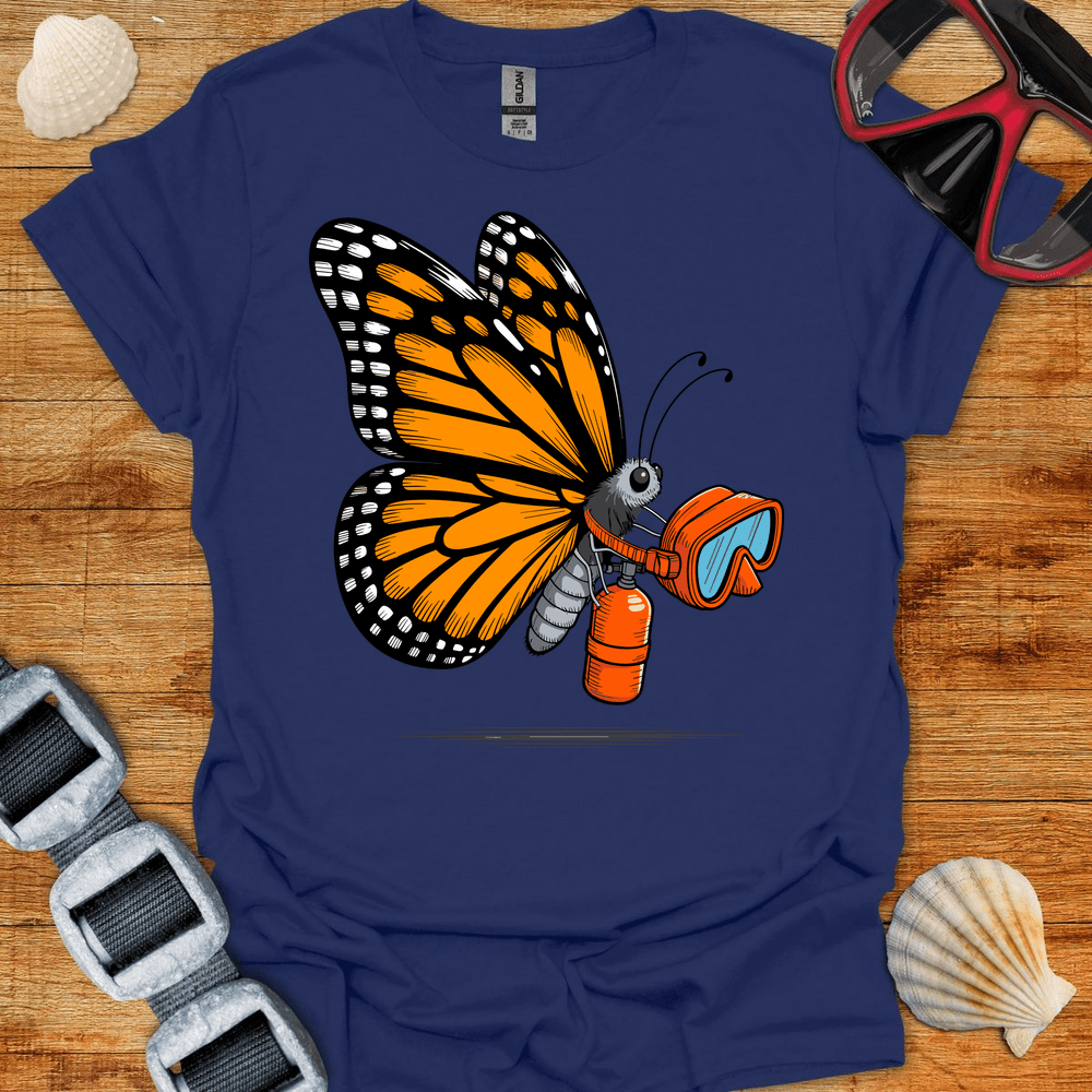 T-Shirt Navy / S Butterfly Diver T-Shirt