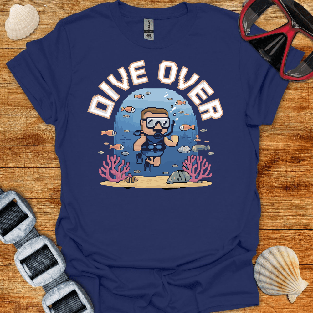 T-Shirt Navy / S Dive Over Retro T-Shirt