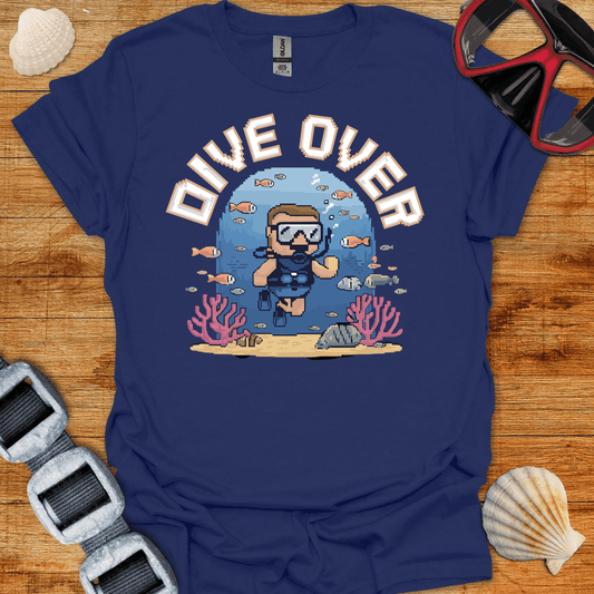 T-Shirt Navy / S Dive Over Retro T-Shirt