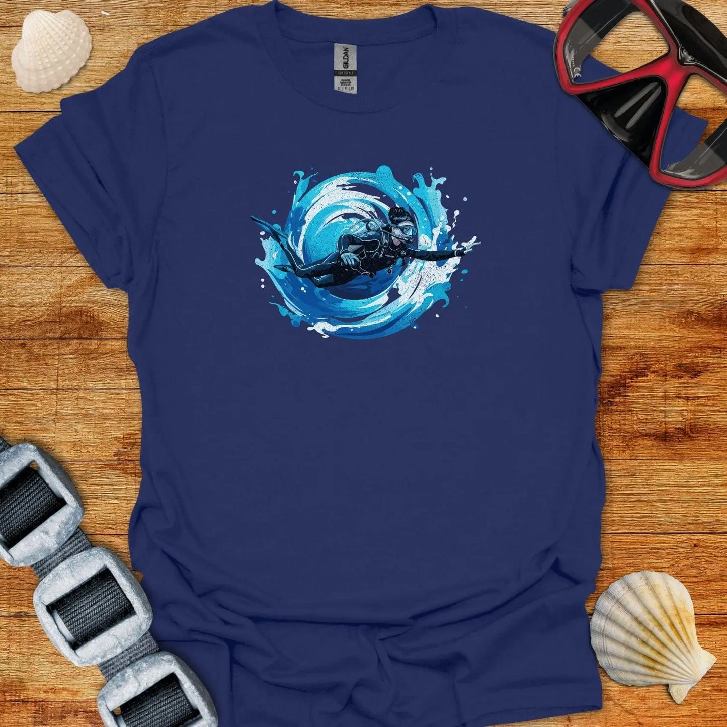 T-Shirt Navy / S Diver Vortex