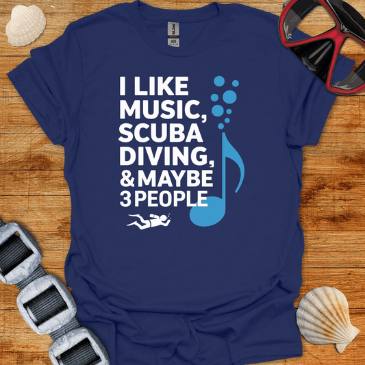 T-Shirt Navy / S Diving And Music