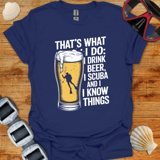 T-Shirt Navy / S Do Beer & Dive T-Shirt