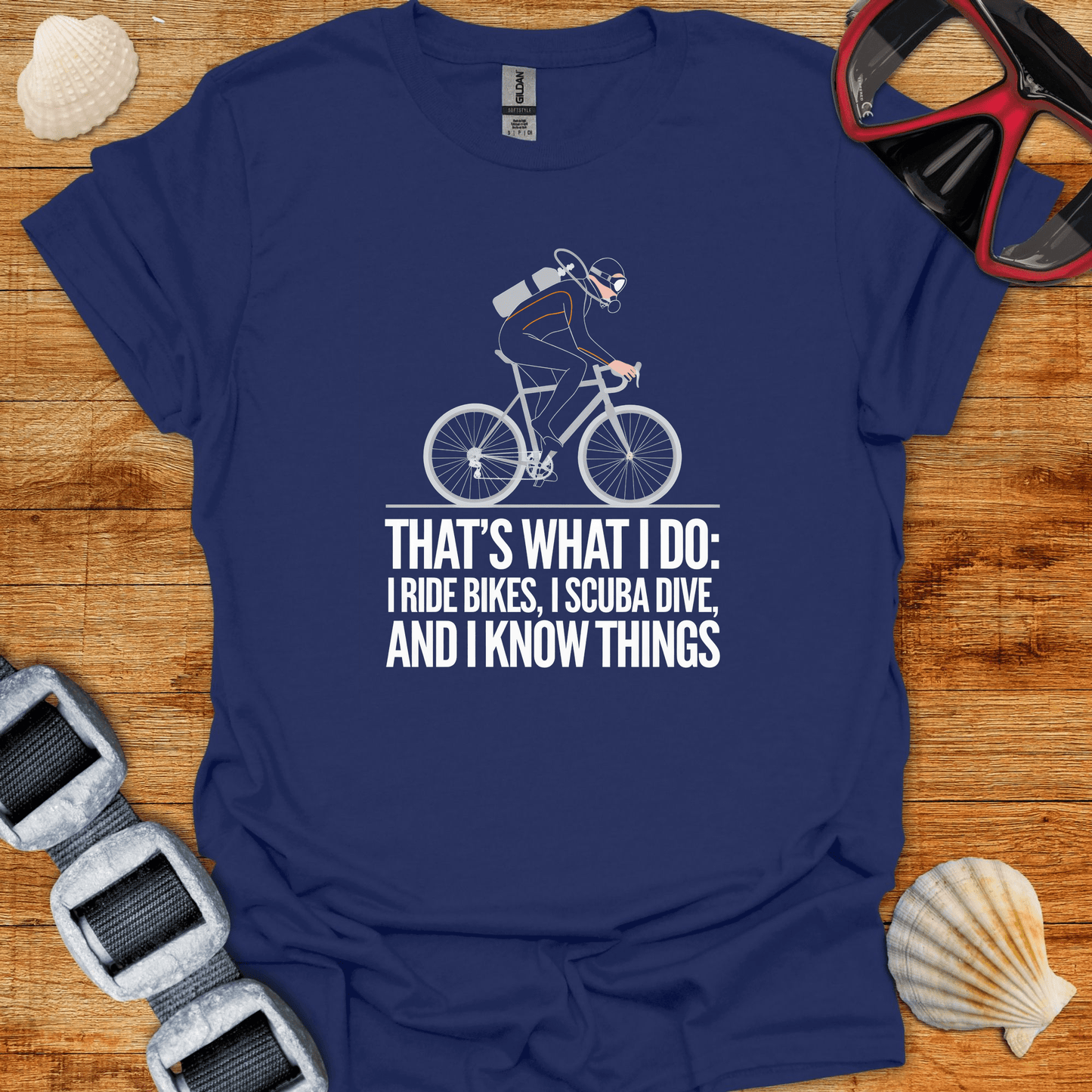 T-Shirt Navy / S Do Bikes & Diving T-Shirt
