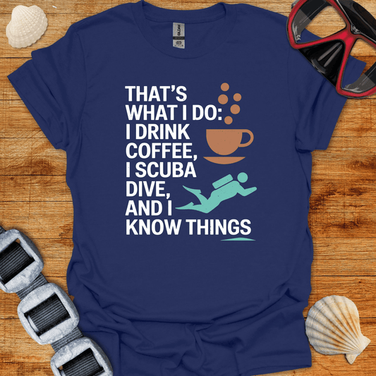 T-Shirt Navy / S Do Coffee & Dive T-Shirt
