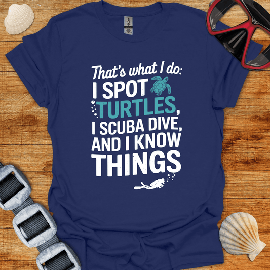 T-Shirt Navy / S Do Turtles & Dive T-Shirt