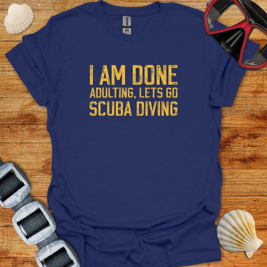 T-Shirt Navy / S Done Adulting Alternative
