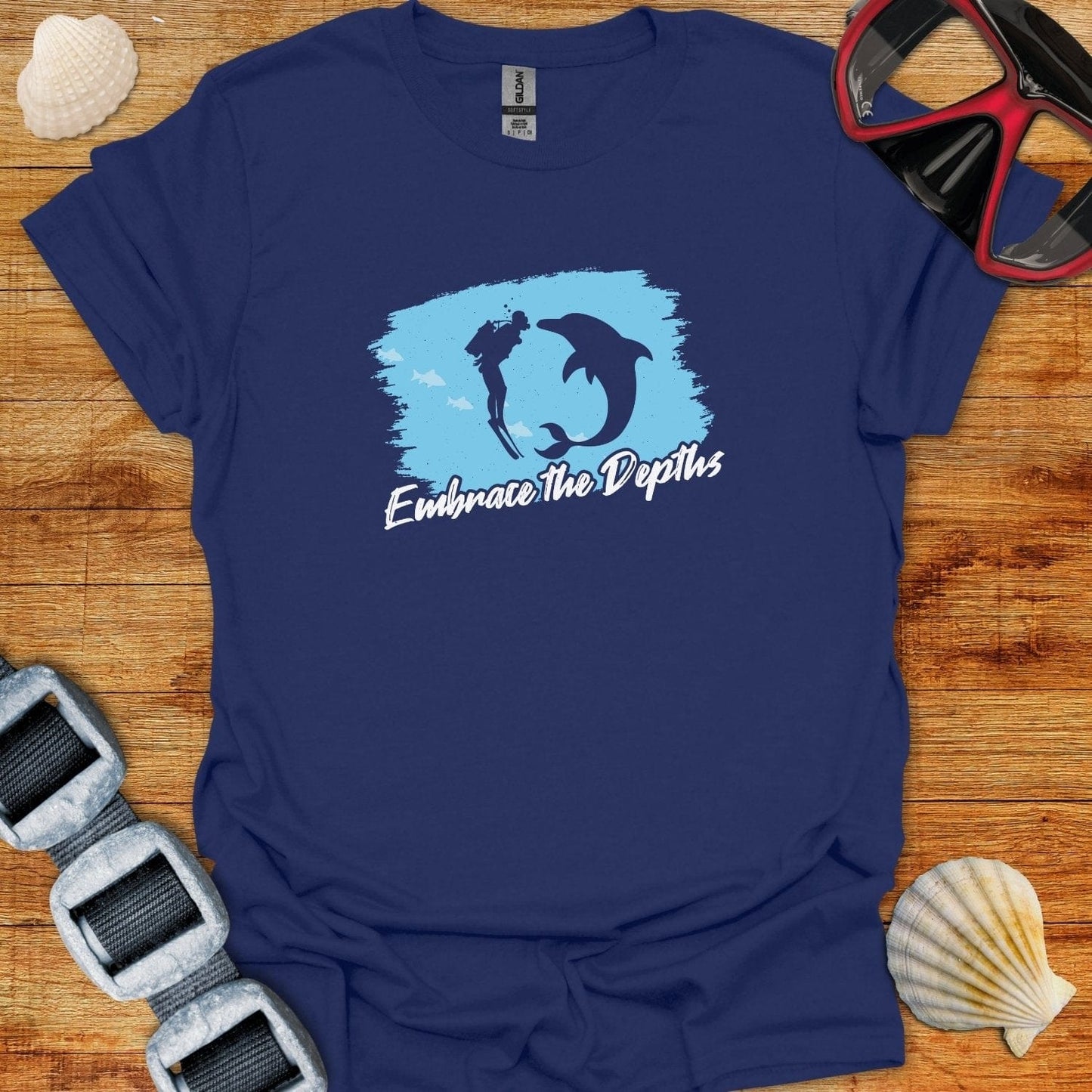 T-Shirt Navy / S Embrace the Depths