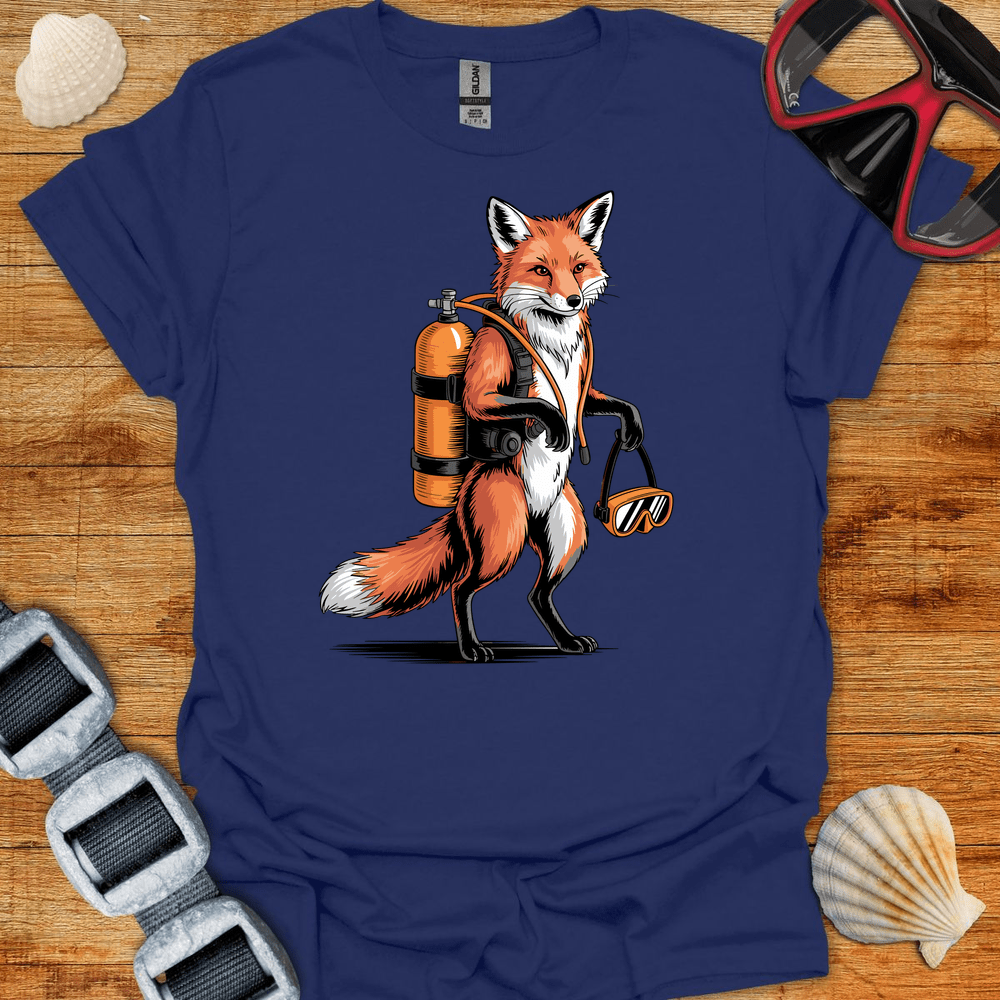 T-Shirt Navy / S Fox Diver T-Shirt