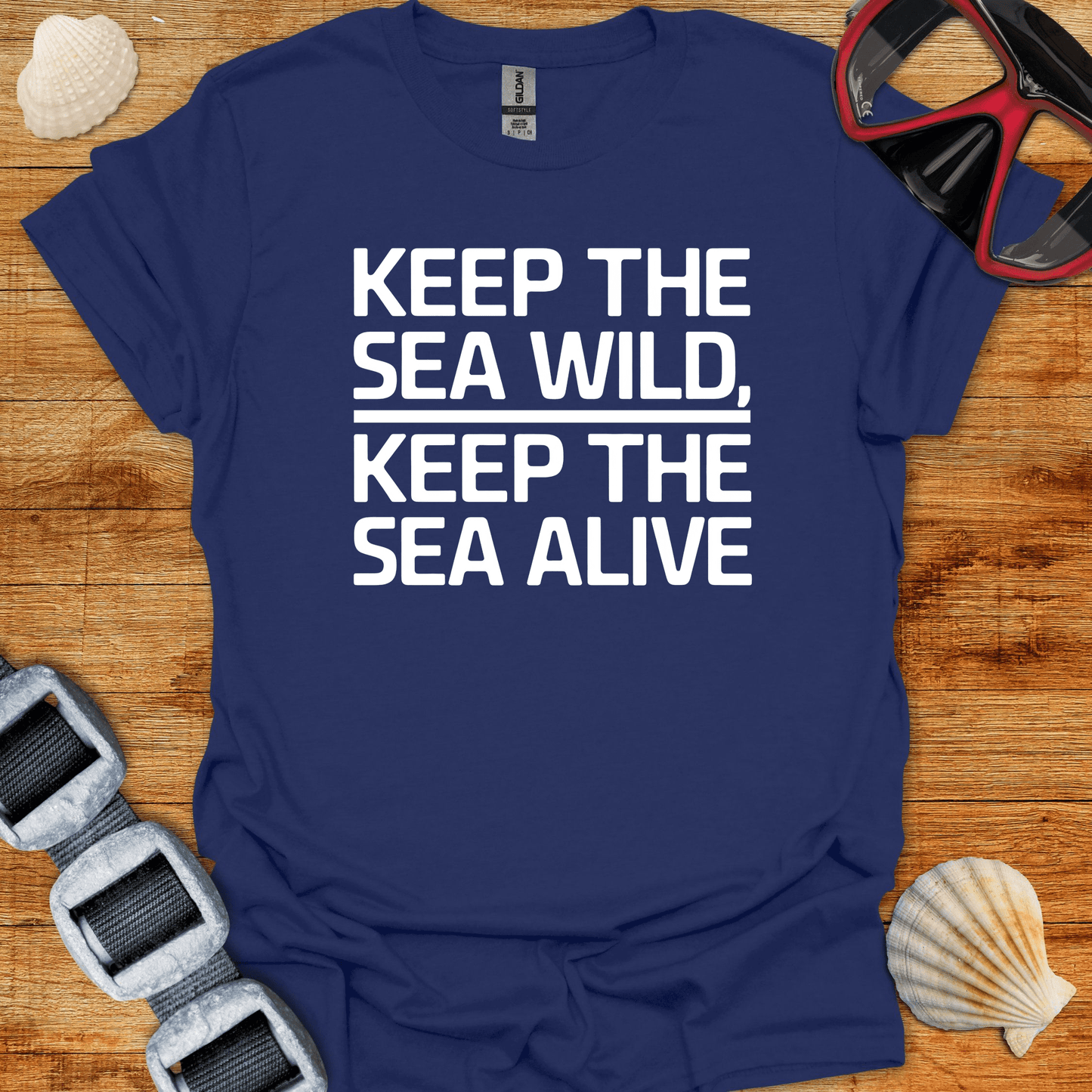 T-Shirt Navy / S Keep The Sea Wild T-Shirt