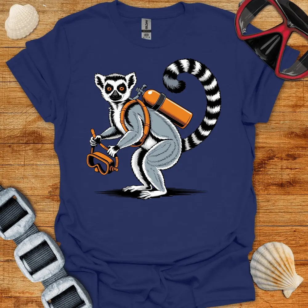 T-Shirt Navy / S Lemur Diver T-Shirt
