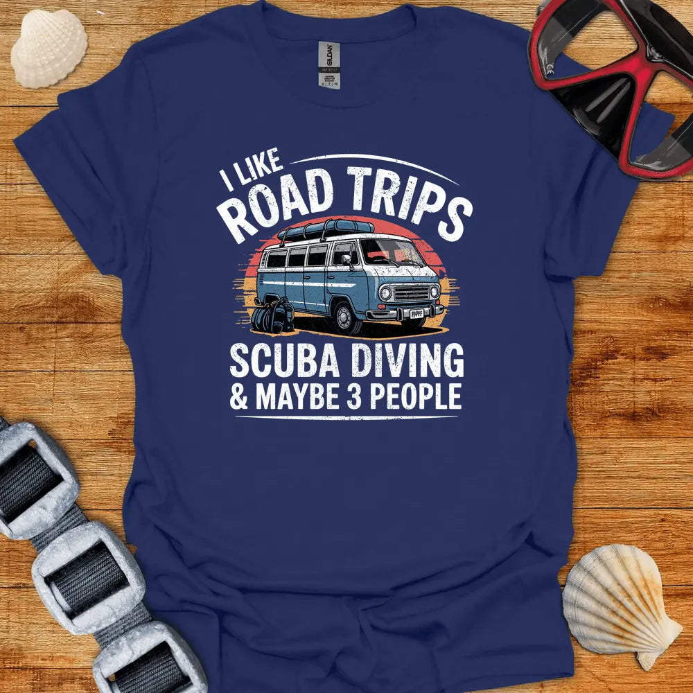 T-Shirt Navy / S Like Road Trips T-Shirt