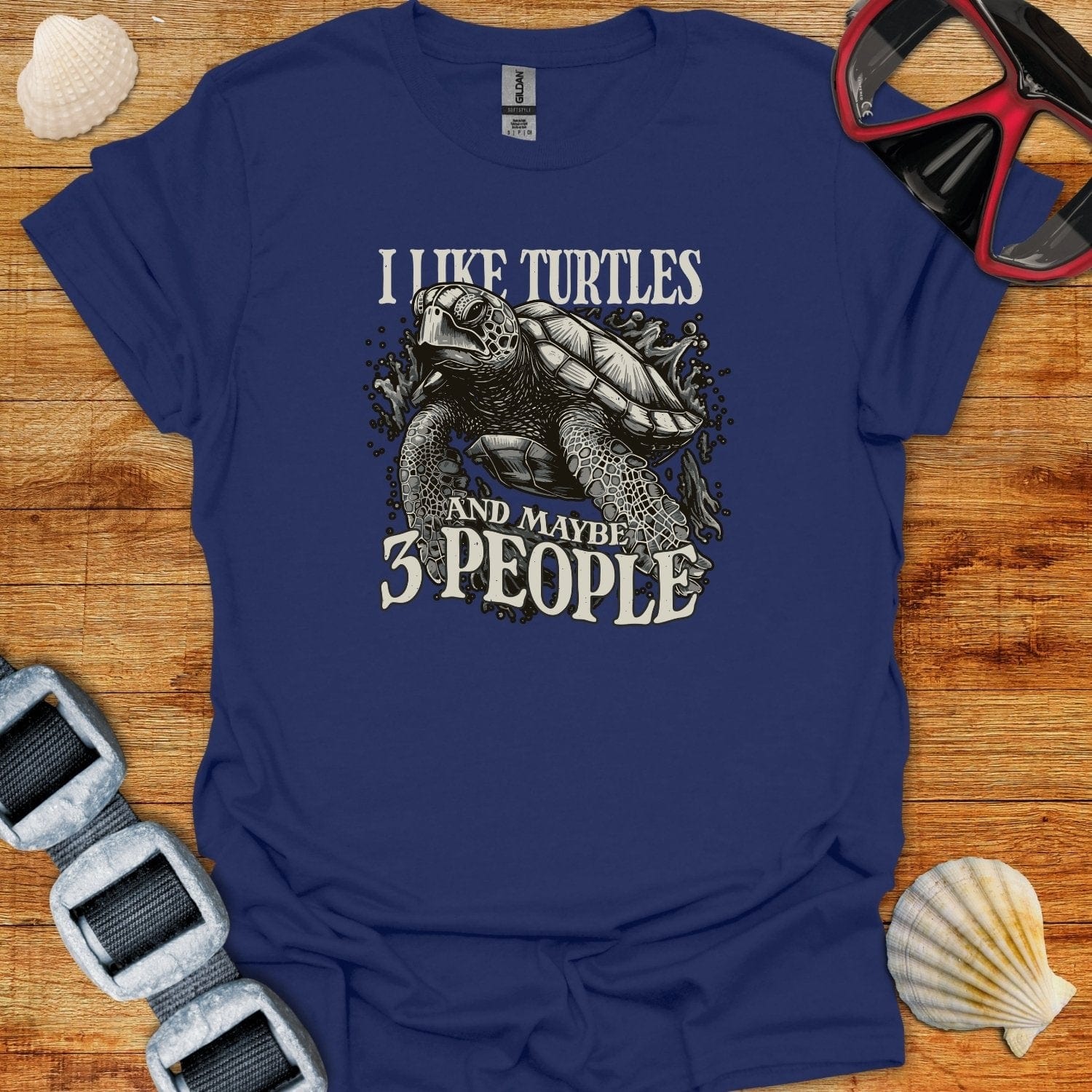 T-Shirt Navy / S Like Turtles T-Shirt