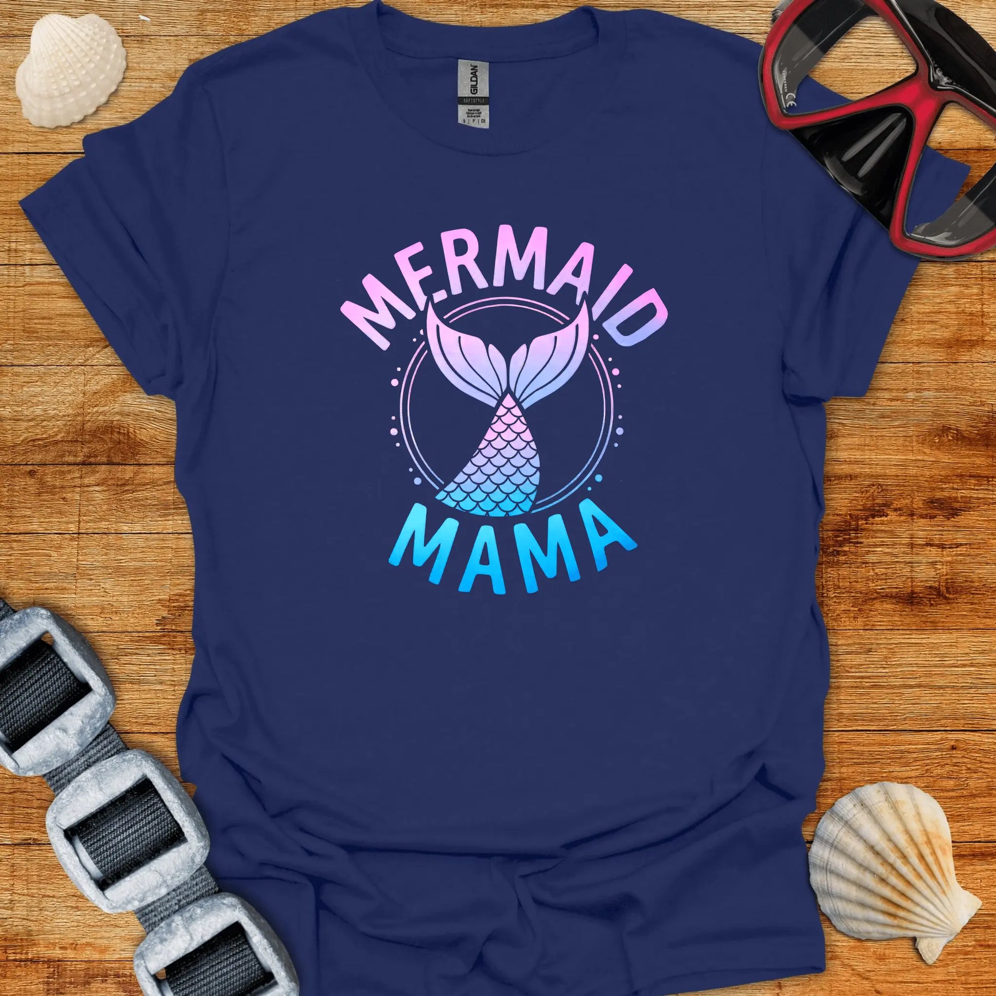 T-Shirt Navy / S Mermaid Mama T-Shirt