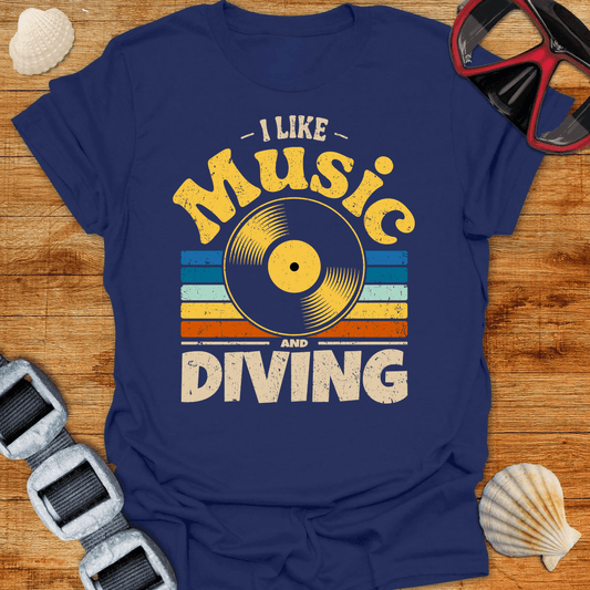 T-Shirt Navy / S Music & Diving T-Shirt