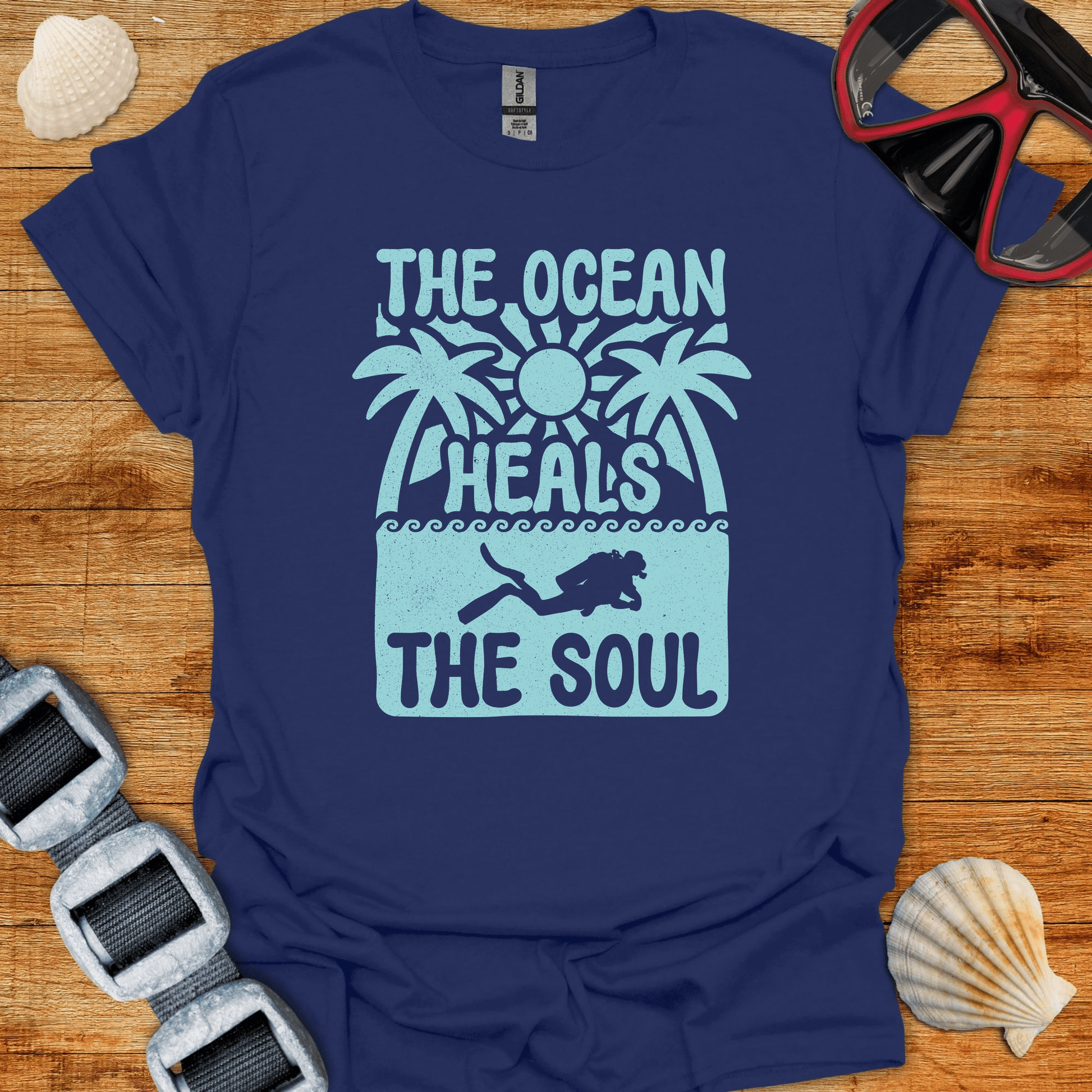 T-Shirt Navy / S Ocean Heals T-Shirt