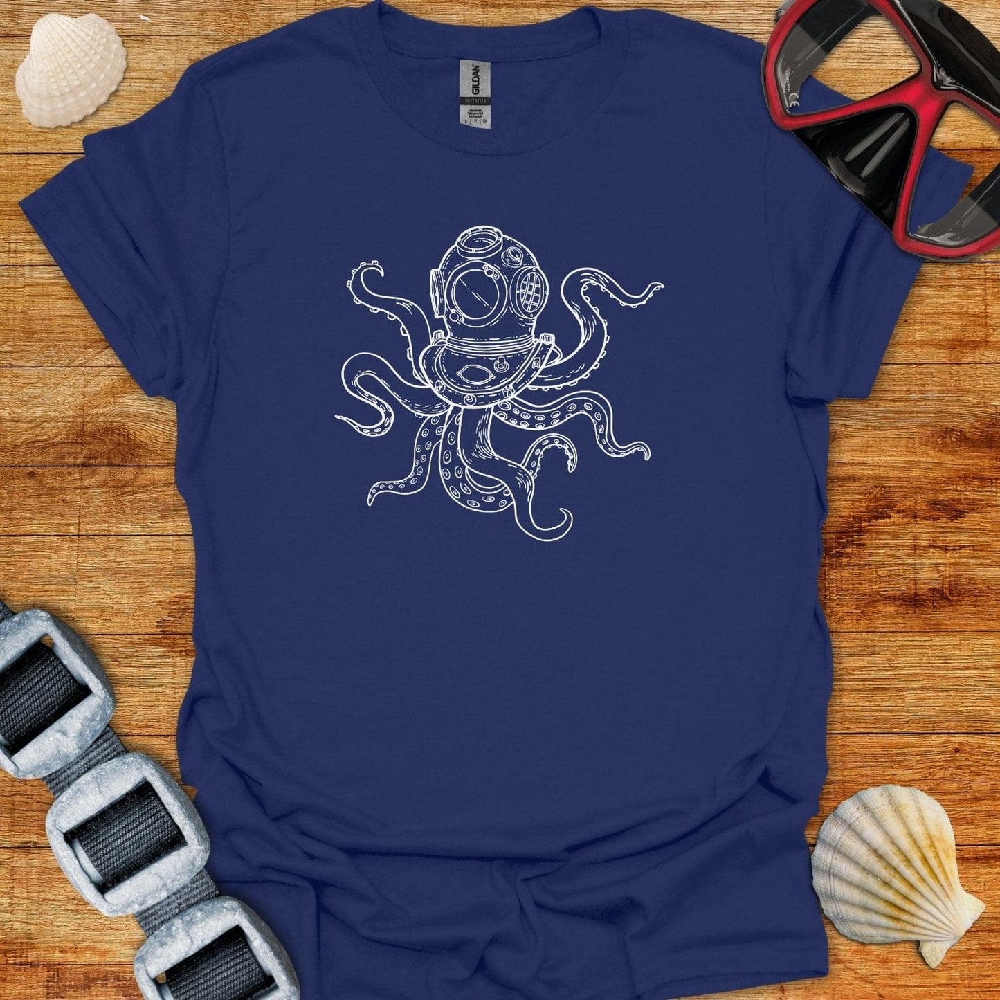 T-Shirt Navy / S Octostencil T-Shirt