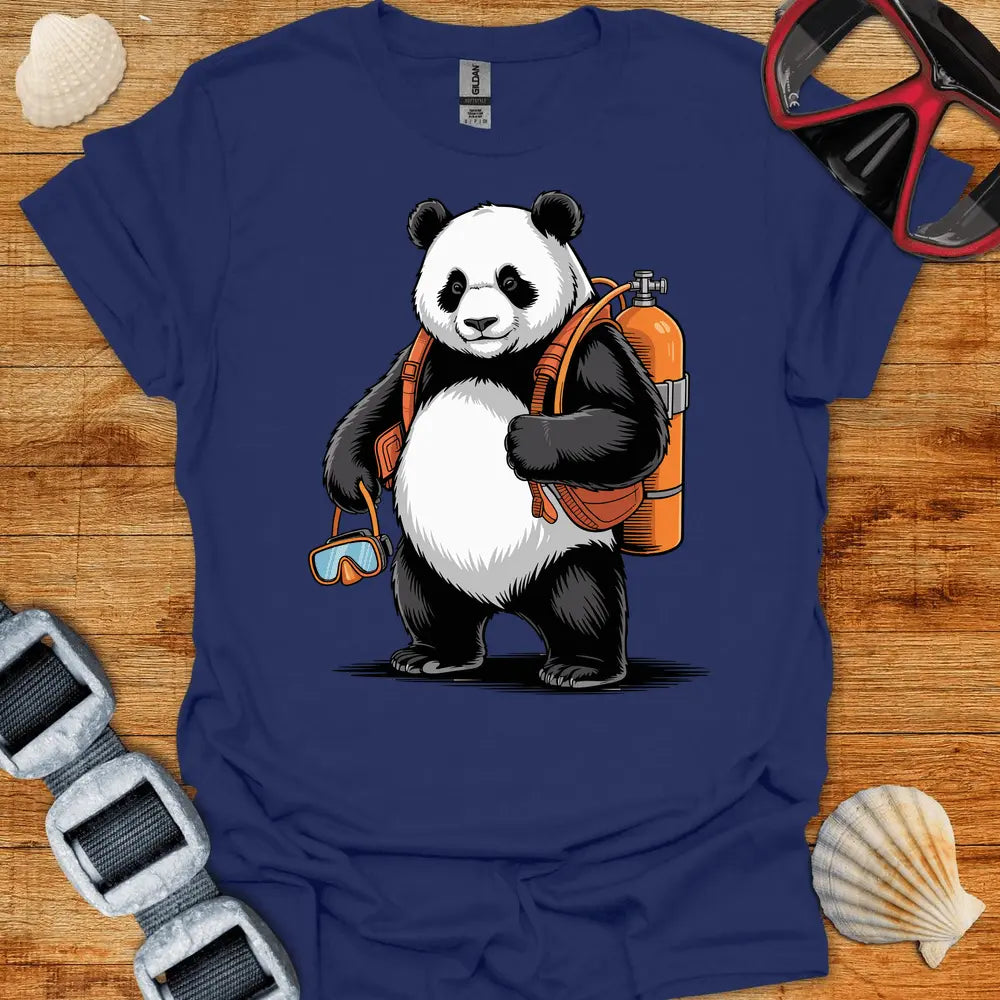 T-Shirt Navy / S Panda Diver T-Shirt