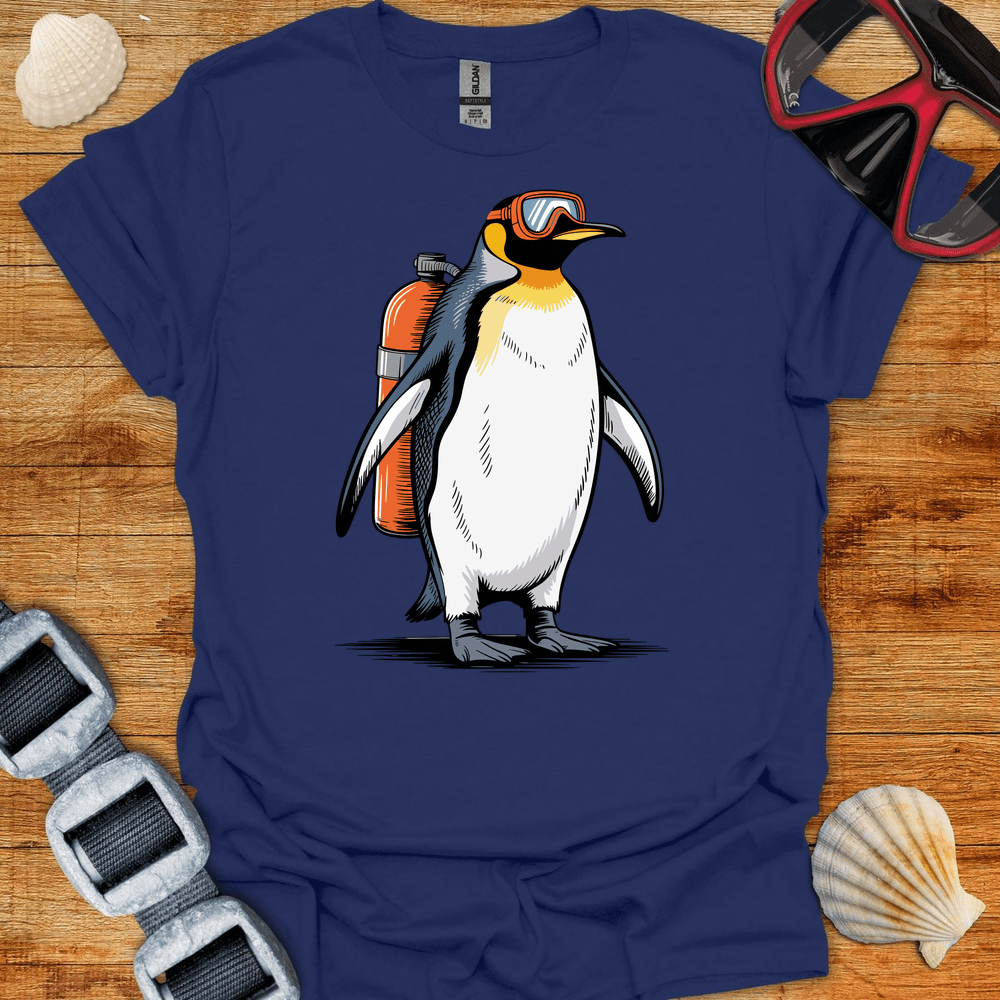 T-Shirt Navy / S Penguin Diver T-Shirt
