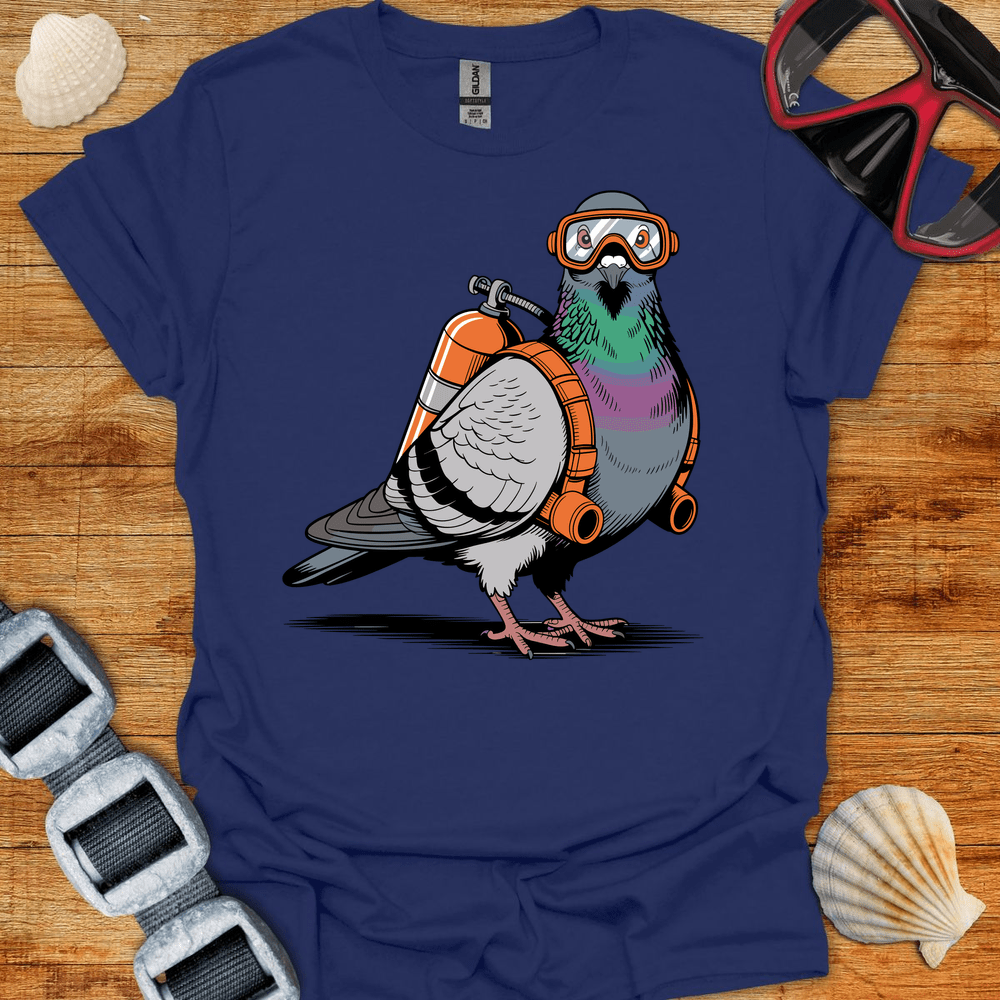 T-Shirt Navy / S Pigeon Diver T-Shirt