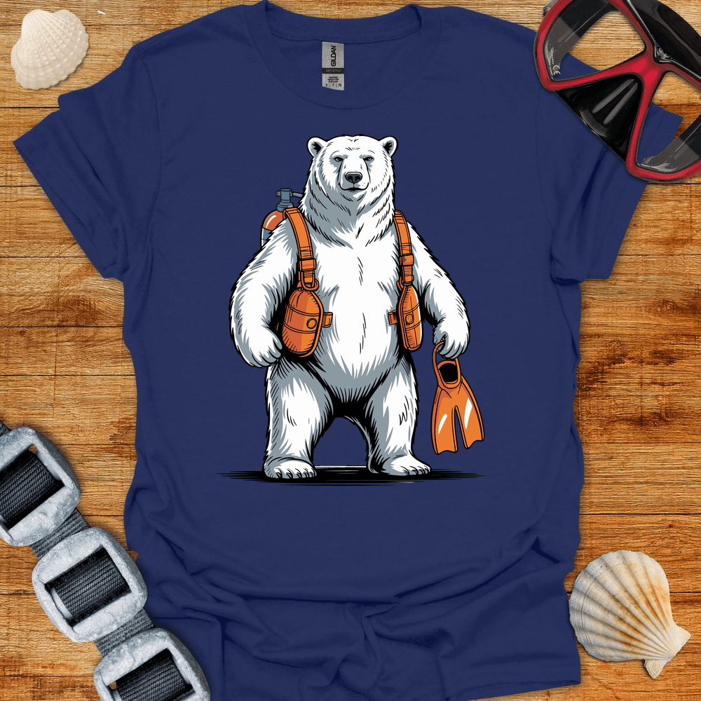 T-Shirt Navy / S Polar Bear Diver T-Shirt