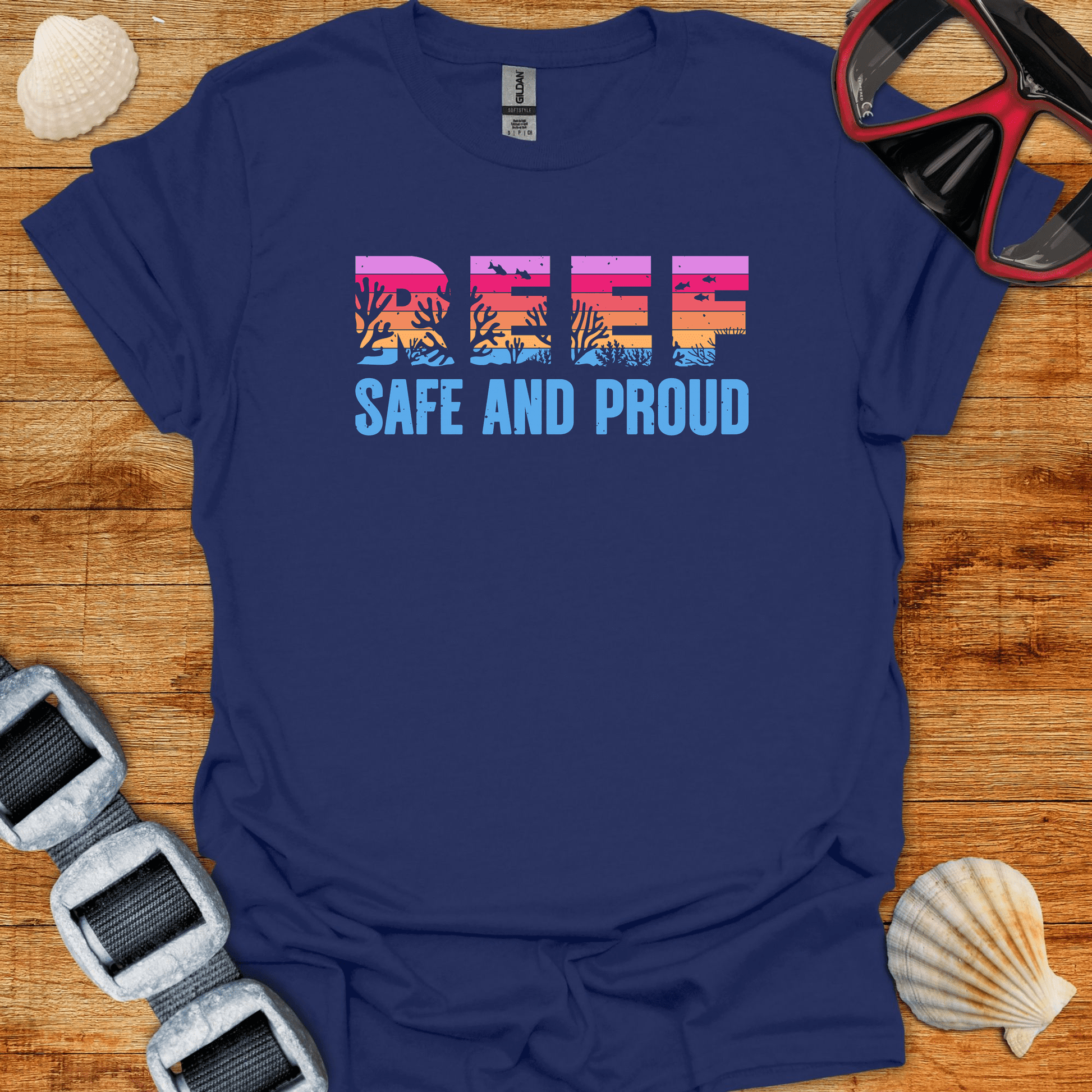 T-Shirt Navy / S Reef Safe  T-Shirt