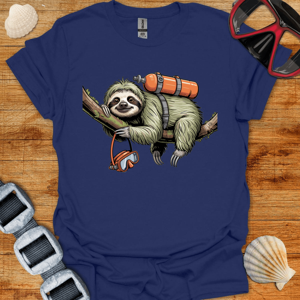 T-Shirt Navy / S Relaxed Sloth Diver T-Shirt
