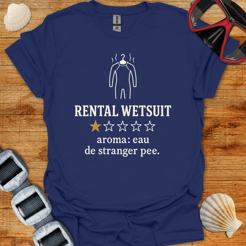 T-Shirt Navy / S Rental Wetsuit Review T-Shirt