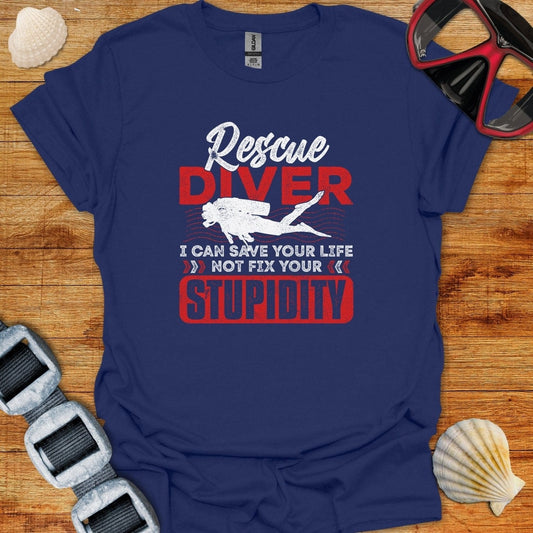 T-Shirt Navy / S Rescue Diver
