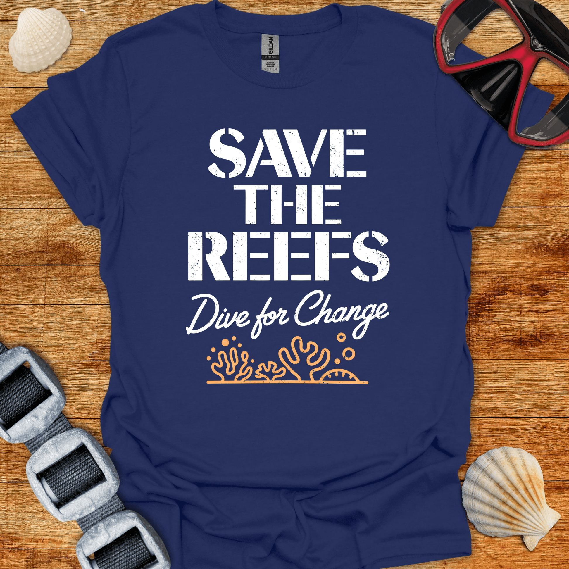 T-Shirt Navy / S Save The Reefs T-Shirt
