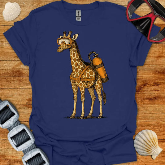 T-Shirt Navy / S Scuba Giraffe T-Shirt